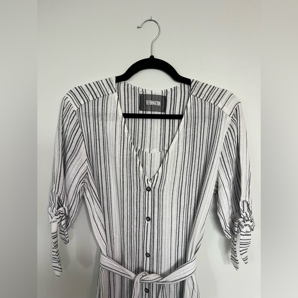 Reformation Striped Linen Dress size 4 NWOT - Picture 3 of 3